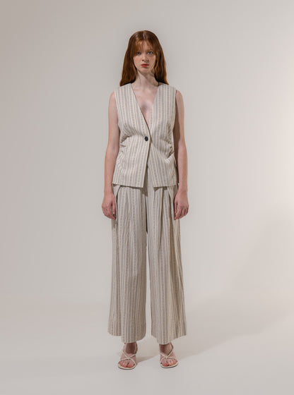 Emin + Paul Deep V Waist Tuck Vest