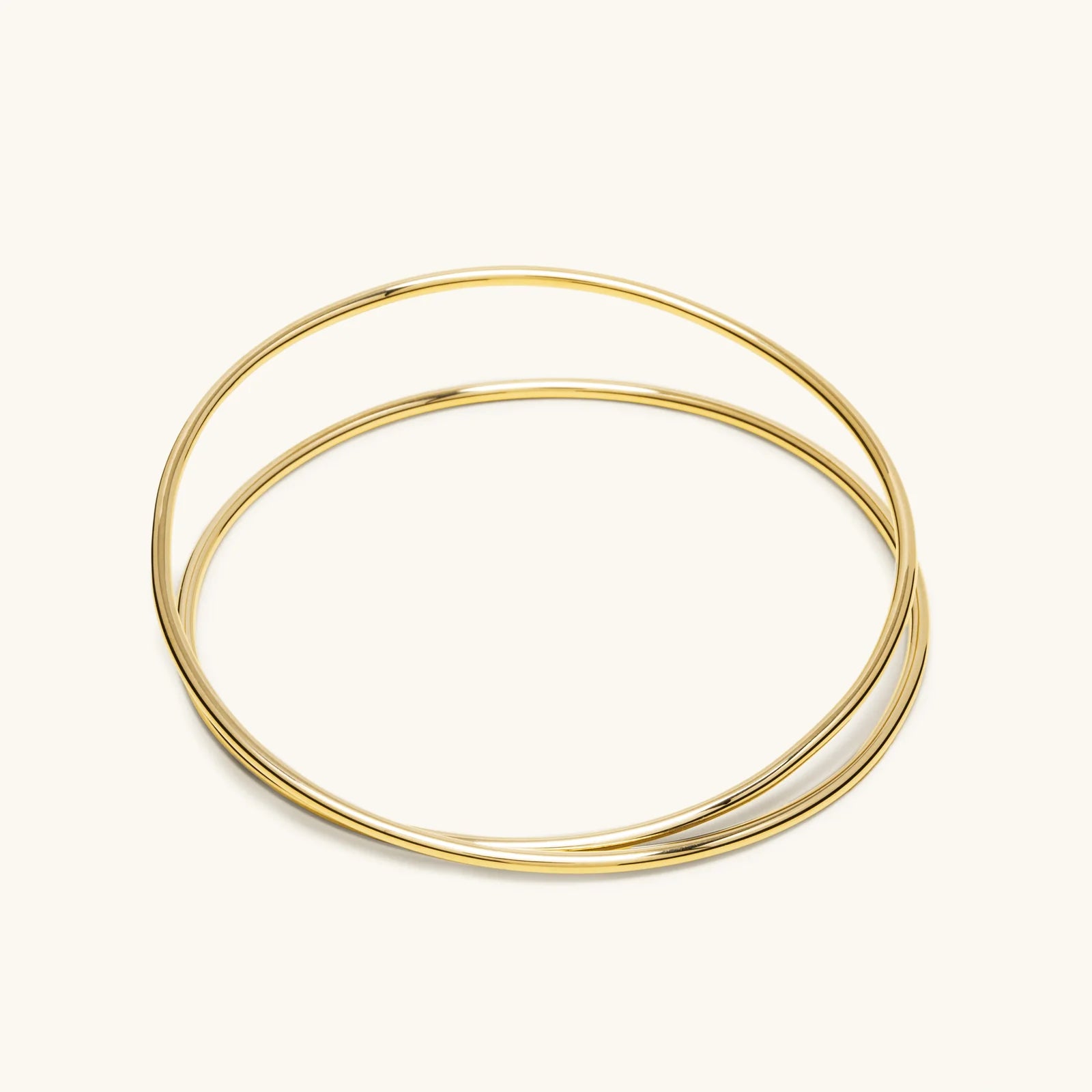 ALT Paris closed Spiral Bangle vermeil gold