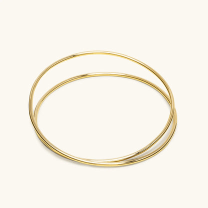 ALT Paris closed Spiral Bangle vermeil gold
