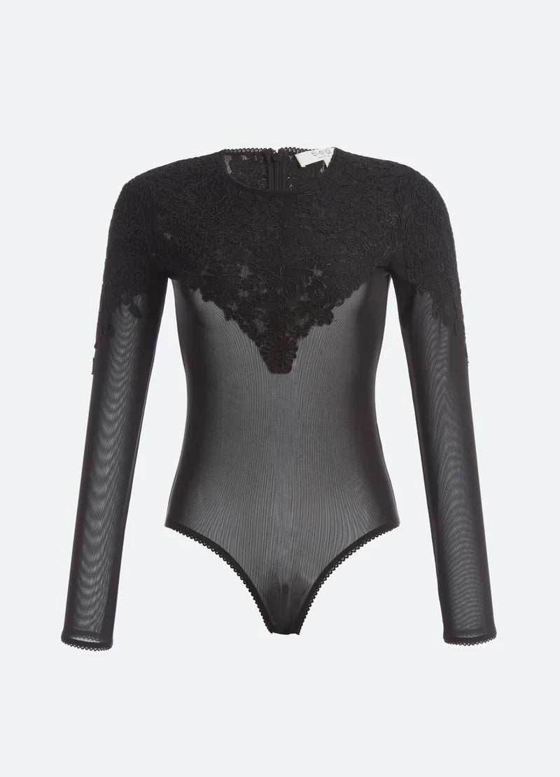 SEA NY Kirra Lace Bodysuit