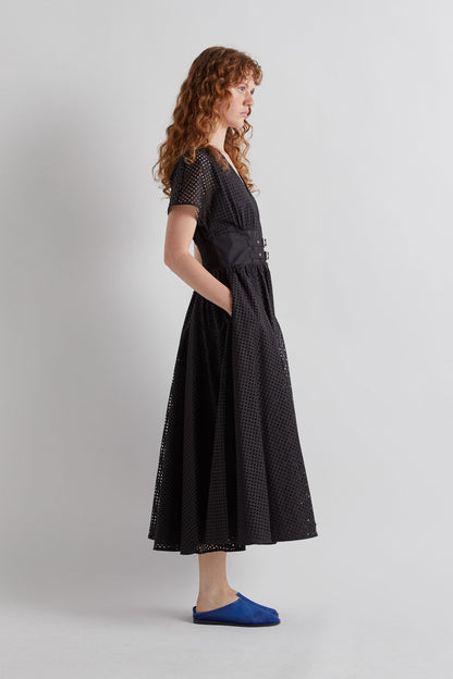 Meimeij Belted Net Dress