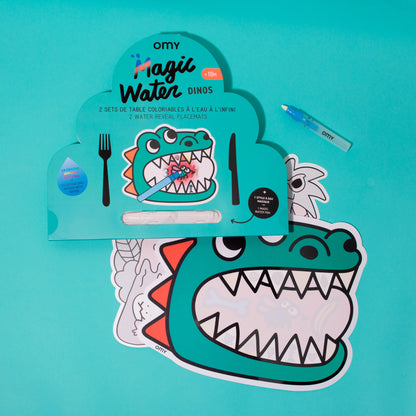 OMY DINOS - Water Coloring Placemats
