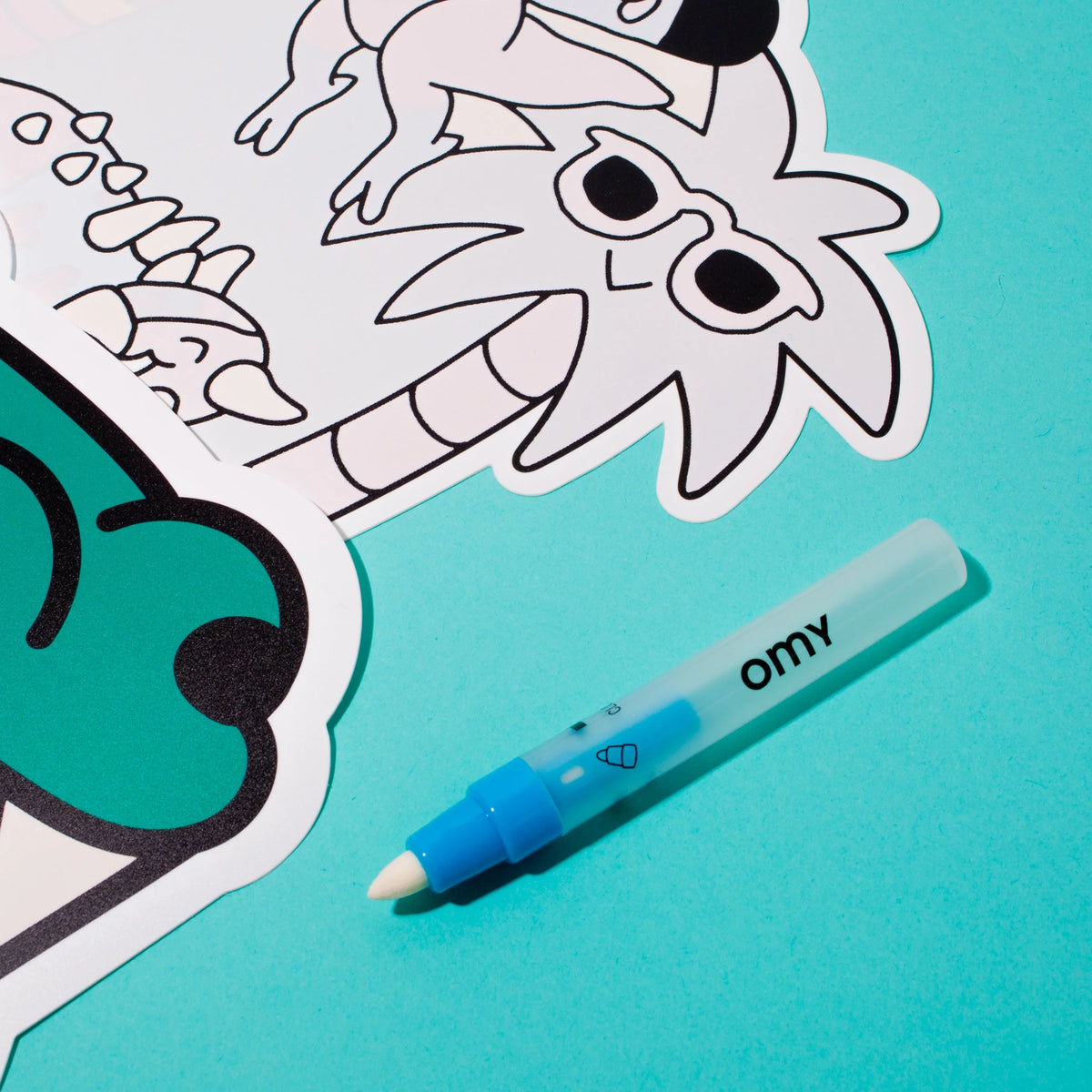 OMY DINOS - Water Coloring Placemats