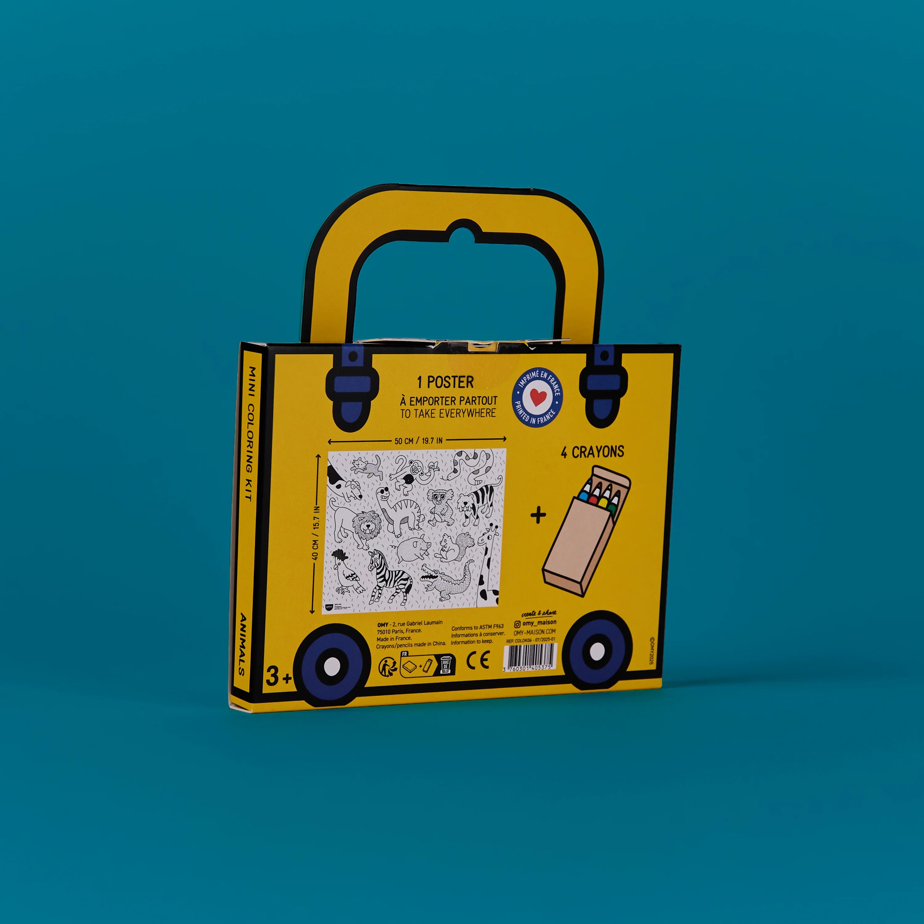 OMY Coloring Pocket - Animals