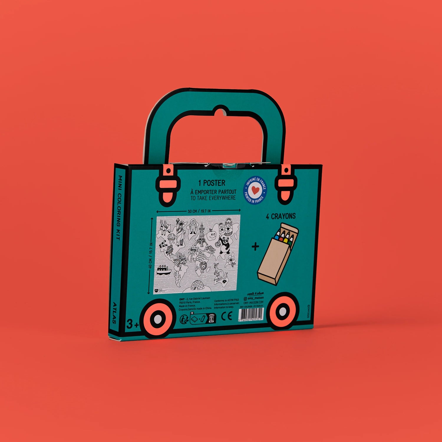 OMY Coloring Pocket - Atlas