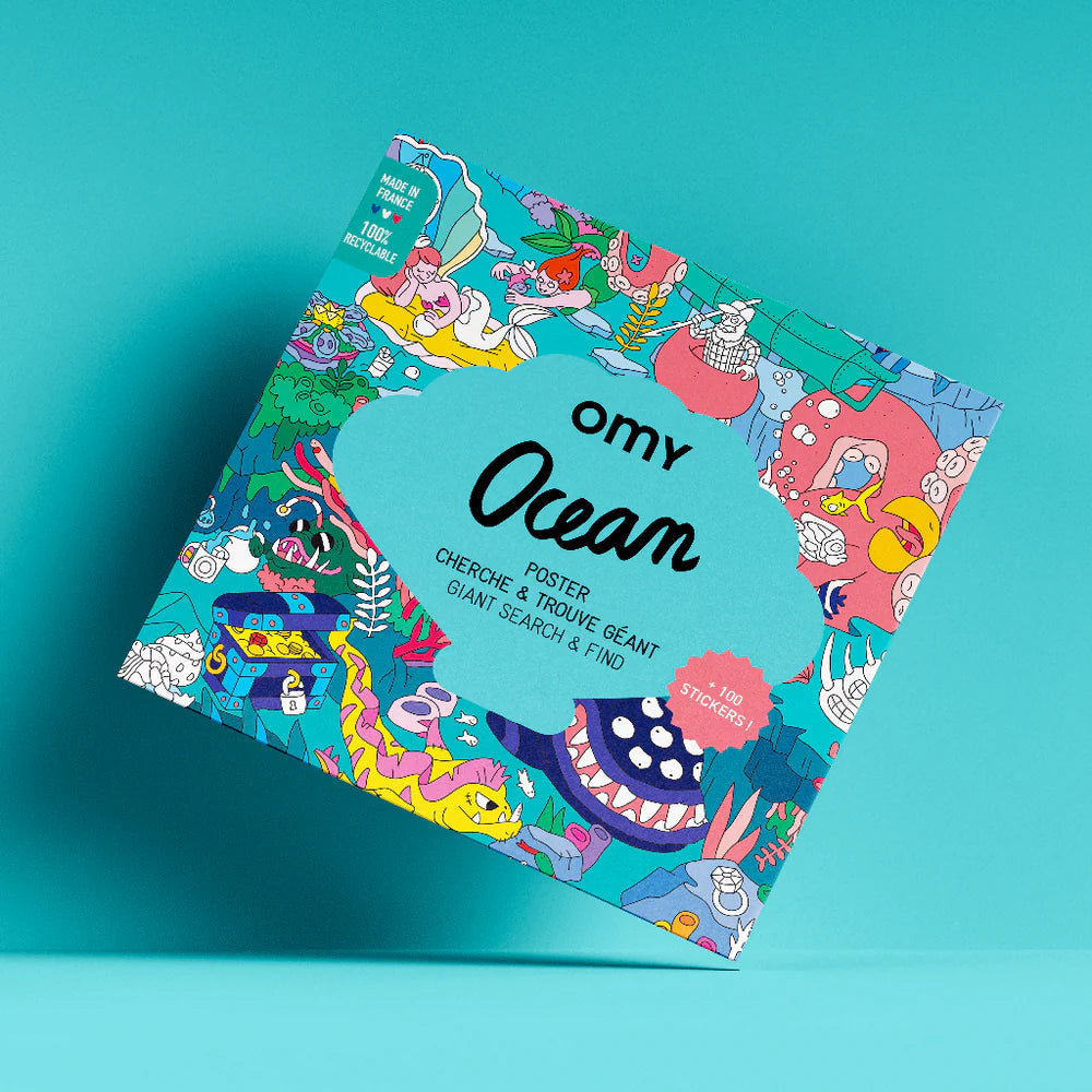 OMY Poster and Stickers - Ocean