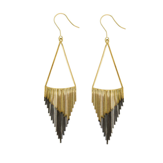 Iosselliani O839/12AW Gold Swining Fringe Earrings