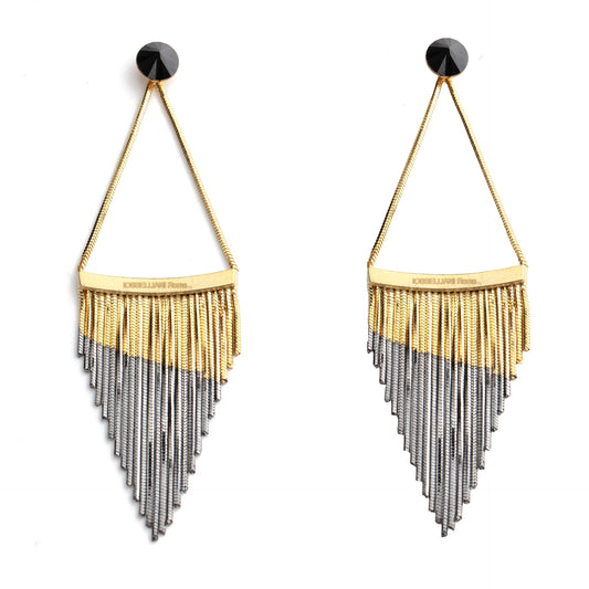 Iosselliani O839/12AW Gold Swining Fringe Earrings