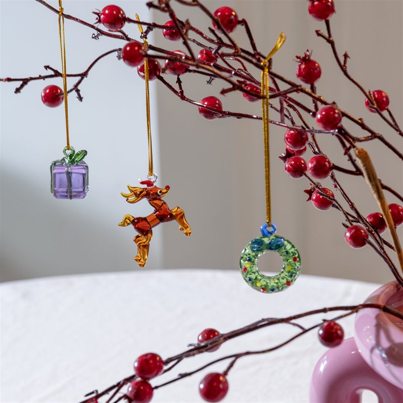 &amp;Klevering Ornament merry 1 set of 3