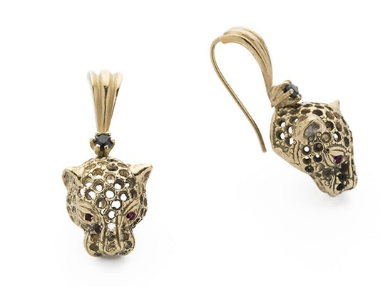 Iosselliani P132 Cheetah earrings