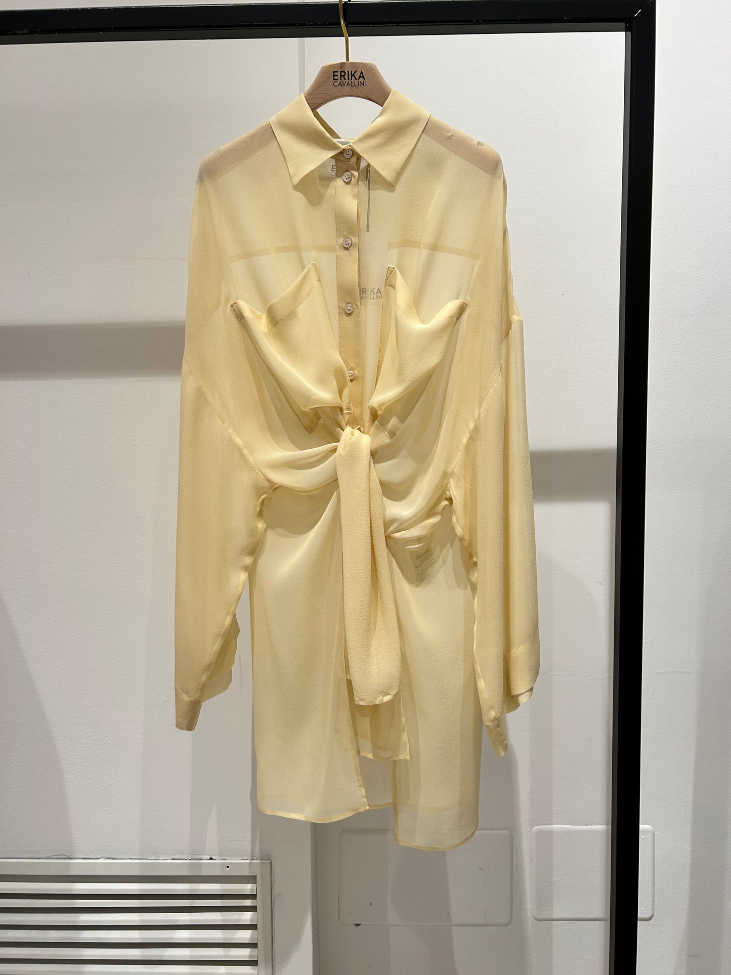 ERIKA CAVALLINI Talc Blouse