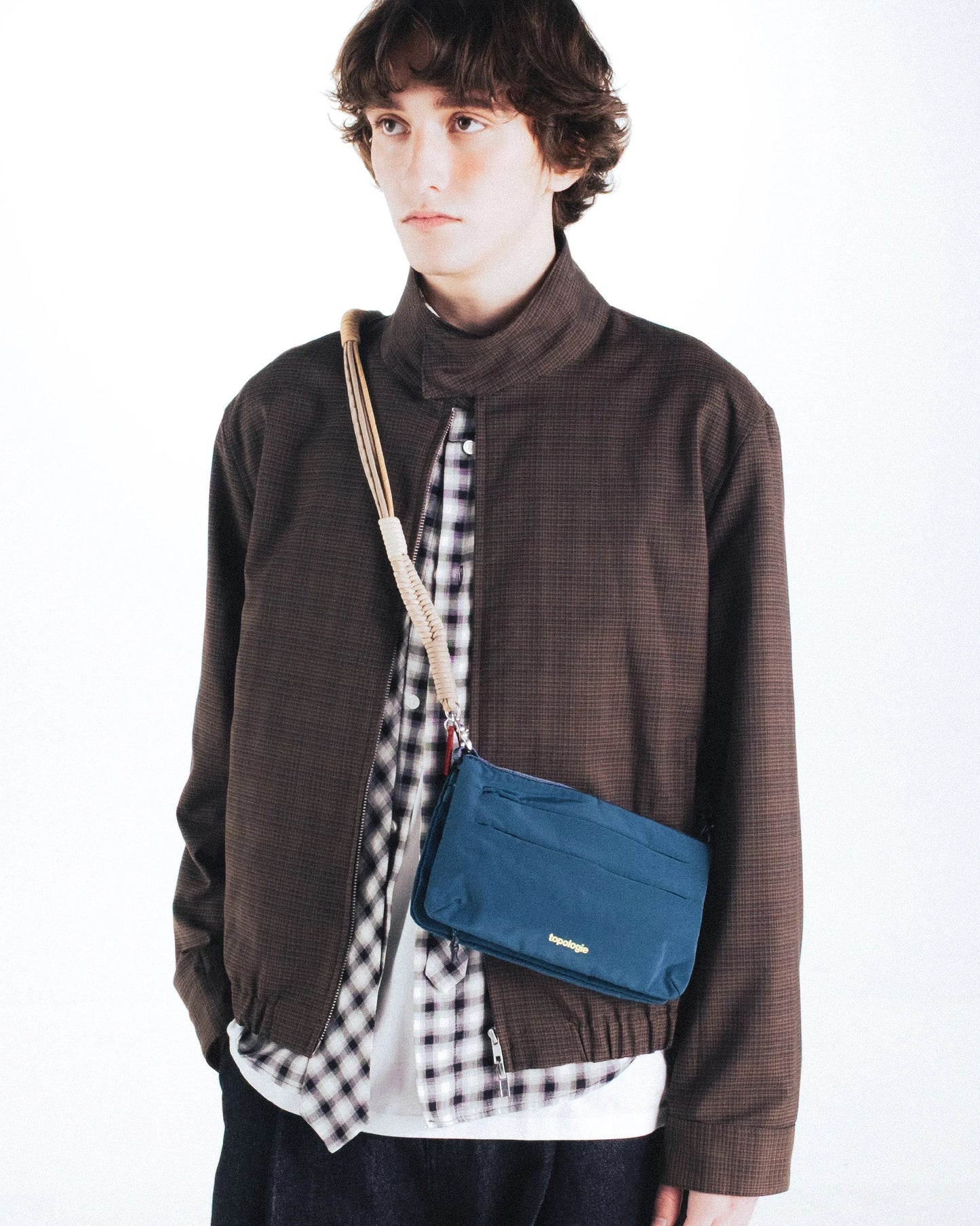 TOPOLOGIE Phone Sacoche 90 Deep Teal Tech sateen