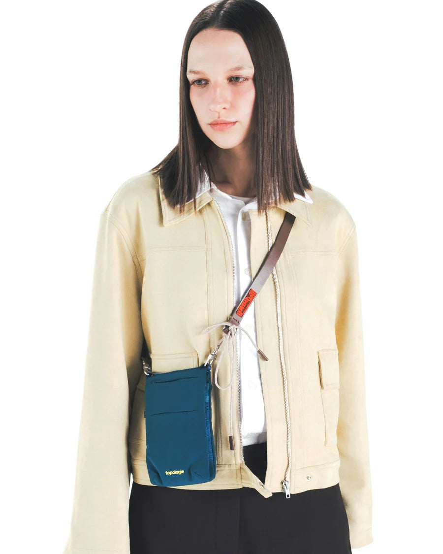 TOPOLOGIE Phone Sacoche Deep Teal Tech Sateen