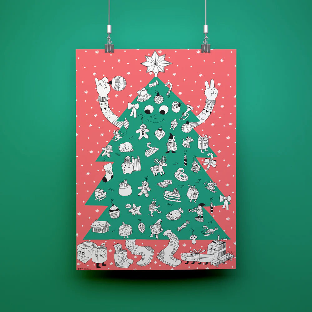 OMY Giant Poster Christmas Tree