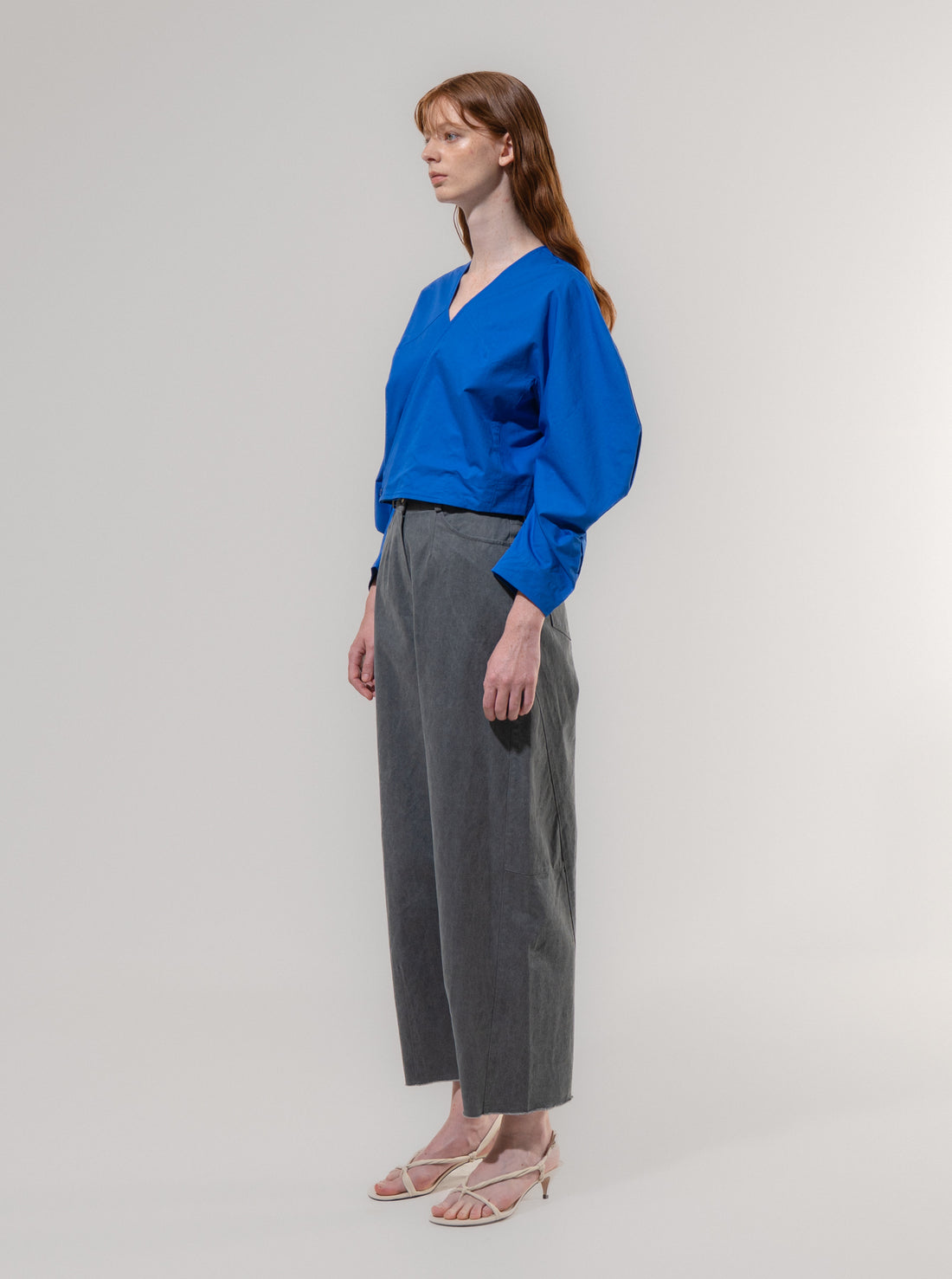Emin + Paul Barrel Leg Trousers