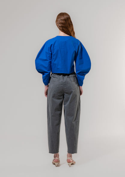 Emin + Paul Barrel Leg Trousers