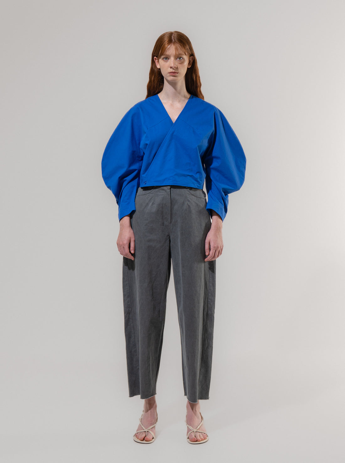 Emin + Paul Barrel Leg Trousers