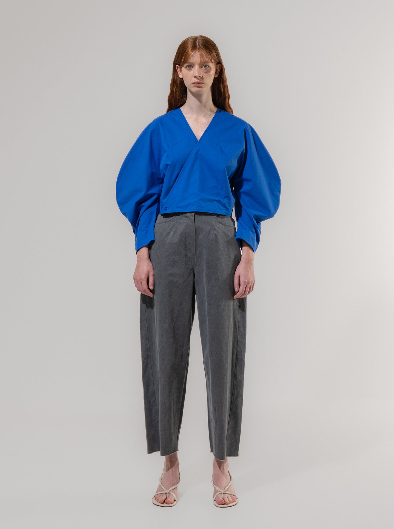 Emin + Paul Barrel Leg Trousers