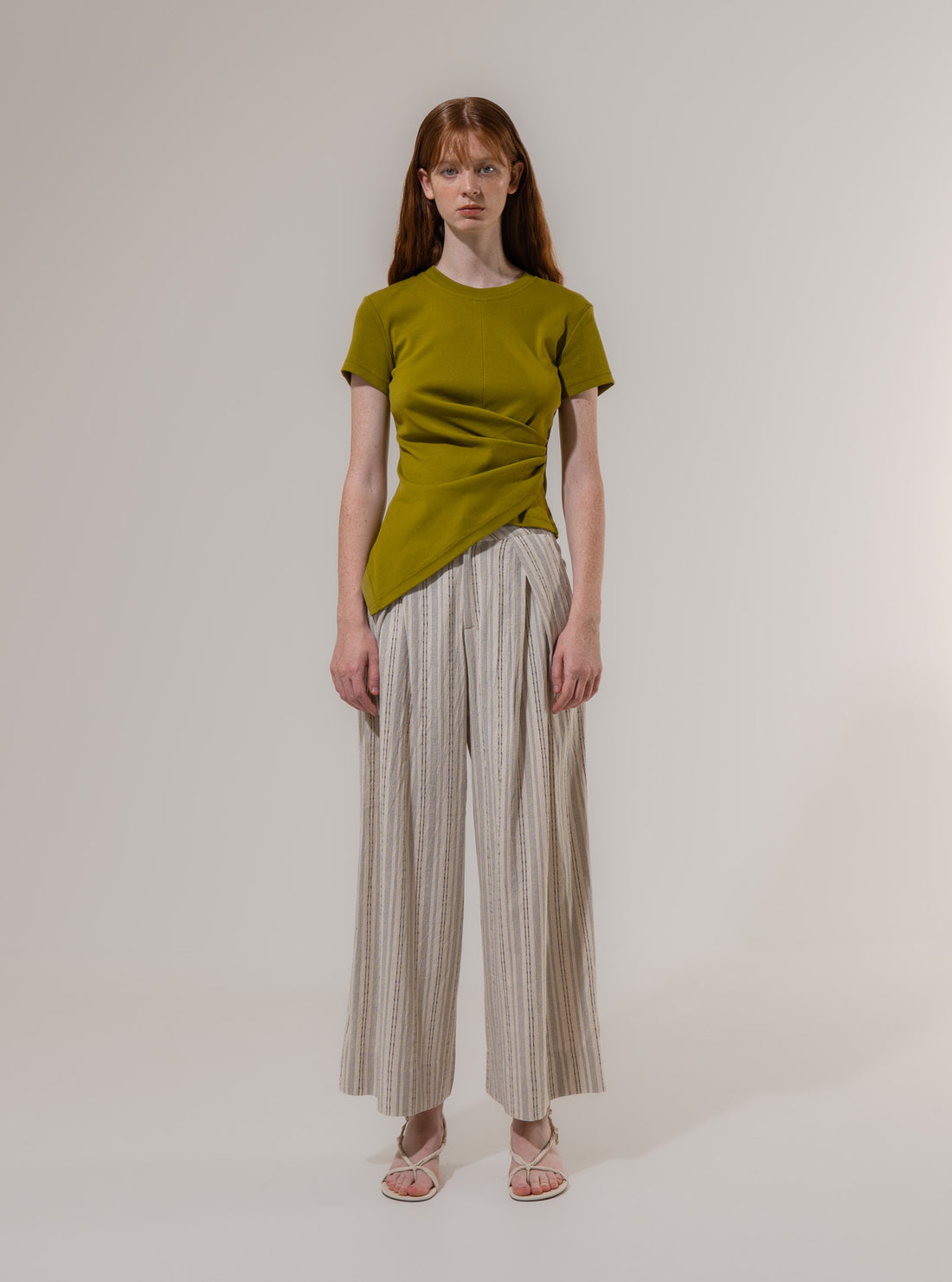 Emin + Paul Structured Pleat Trousers