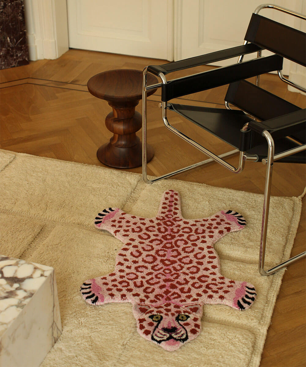 Doing Goods Pinky Leopard Rug Small