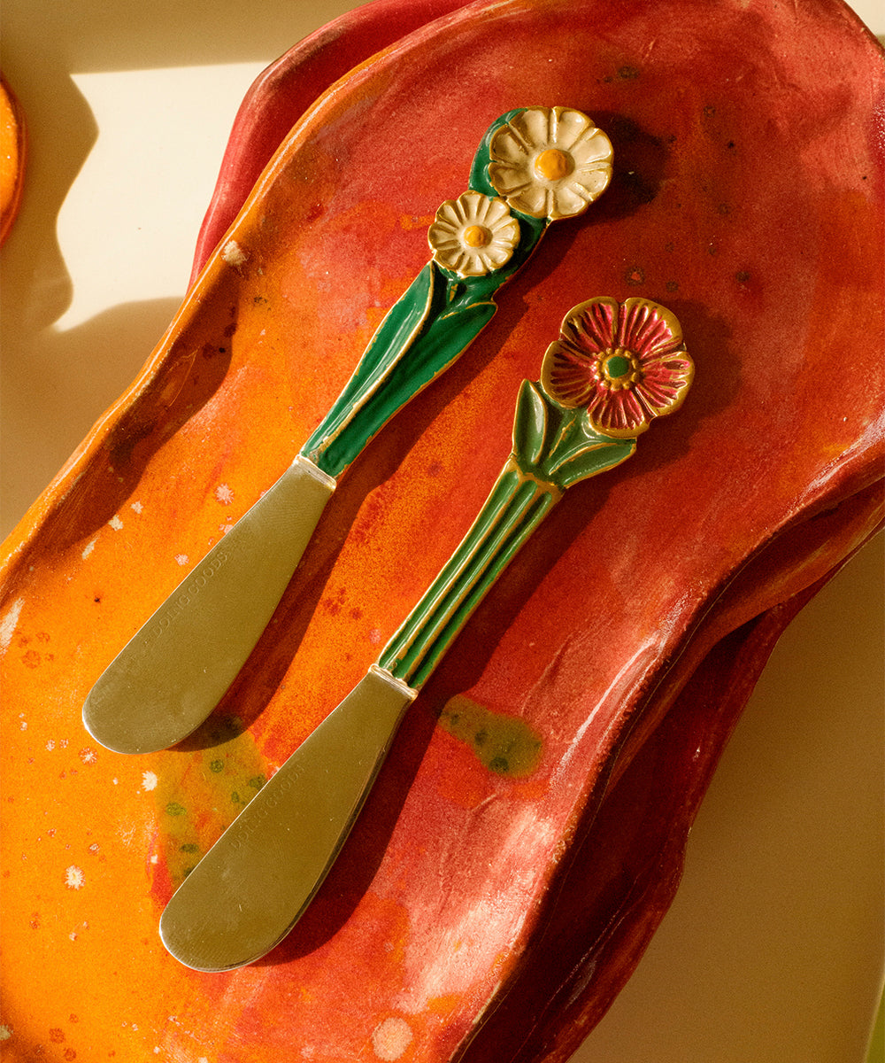 Doing Goods Posy Butter Knife Set