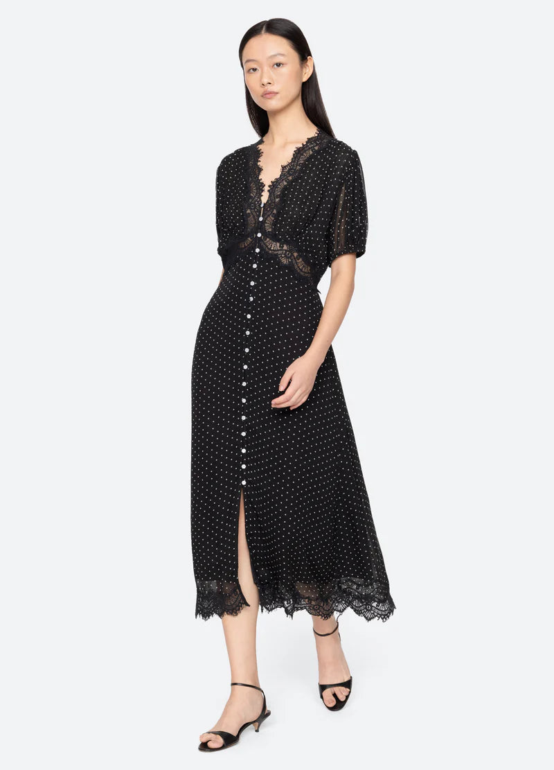SEA NY Melody Polka Dot Dress