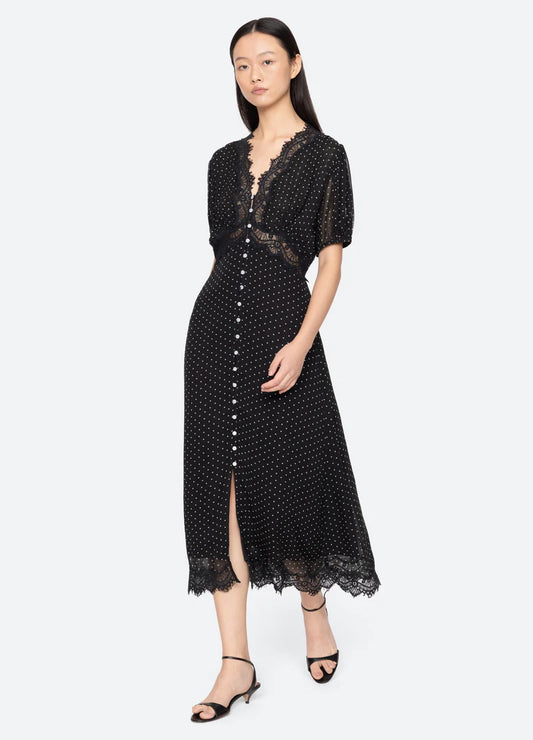SEA NY Melody Polka Dot Dress