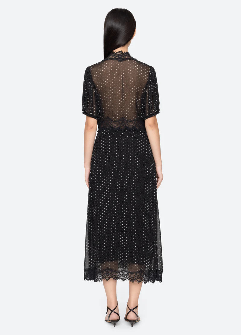 SEA NY Melody Polka Dot Dress