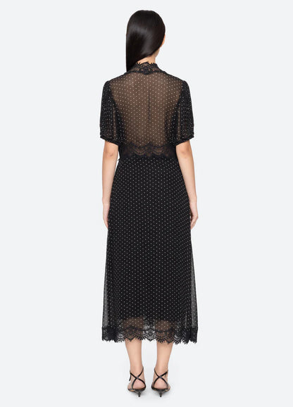 SEA NY Melody Polka Dot Dress