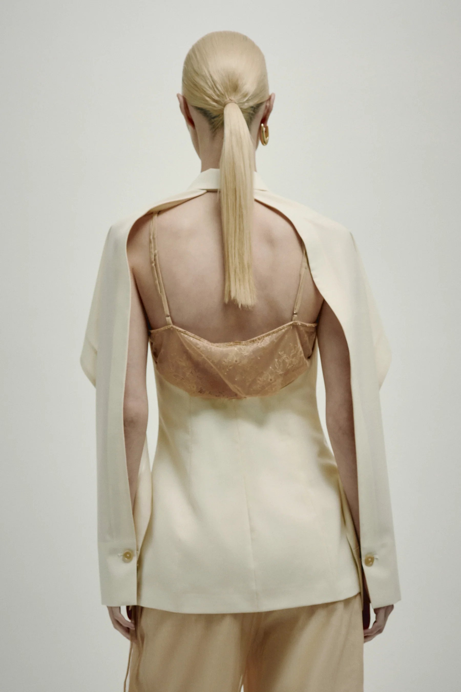 ERIKA CAVALLINI Talc Blazer