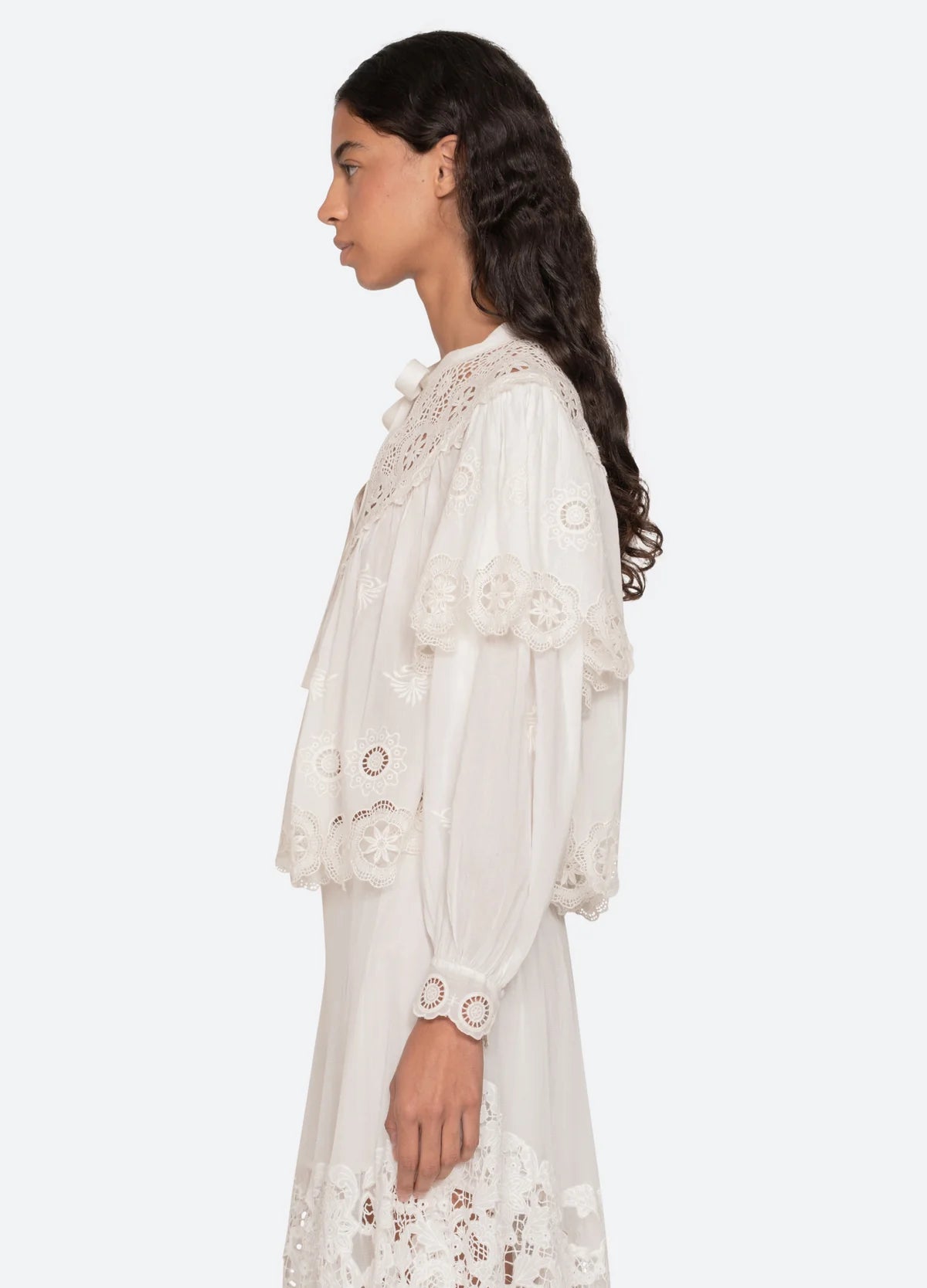 SEA NY Sofia Embroidery Blouse