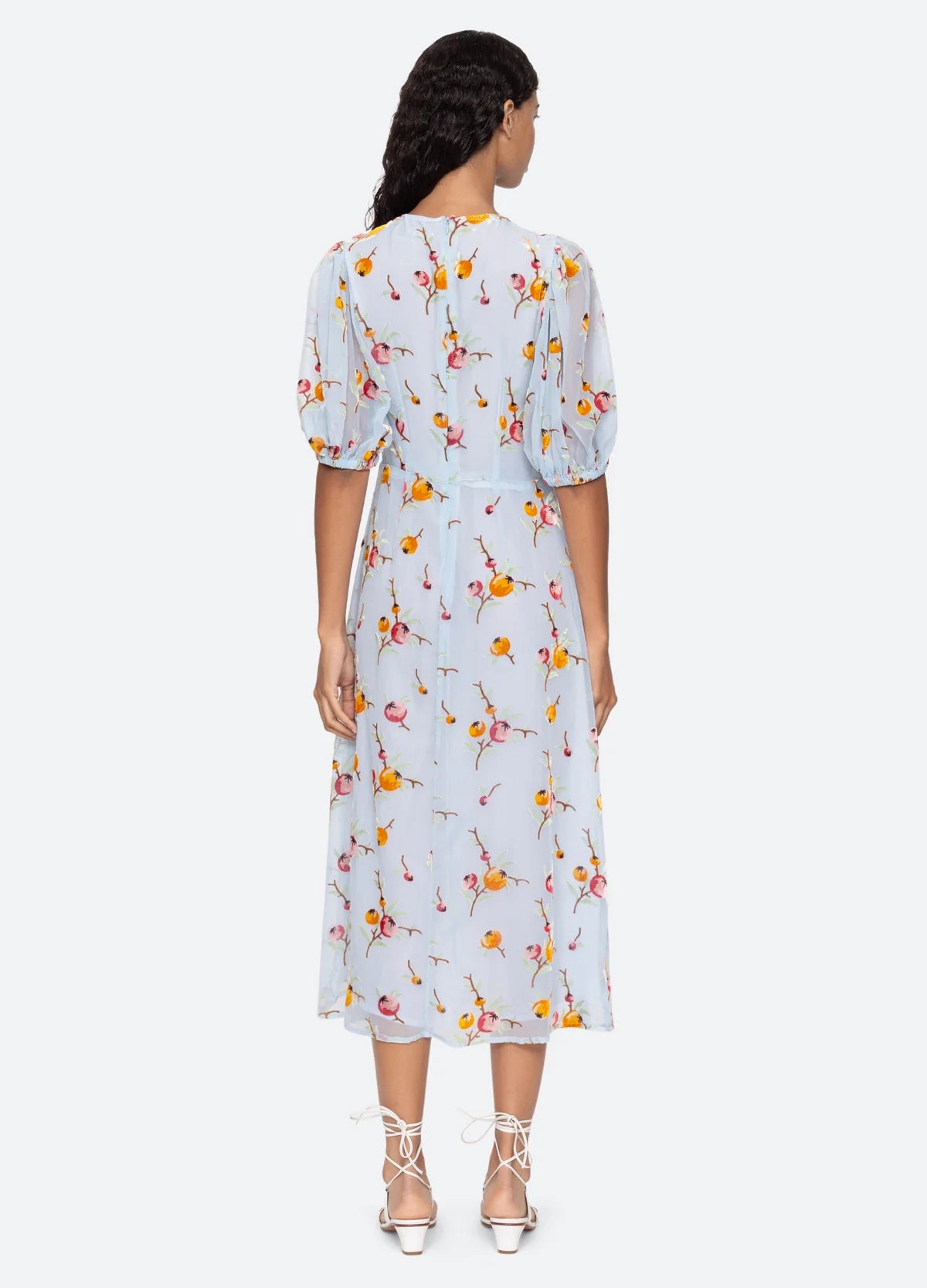 SEA NY Freya Print Puff Sleeve Dress