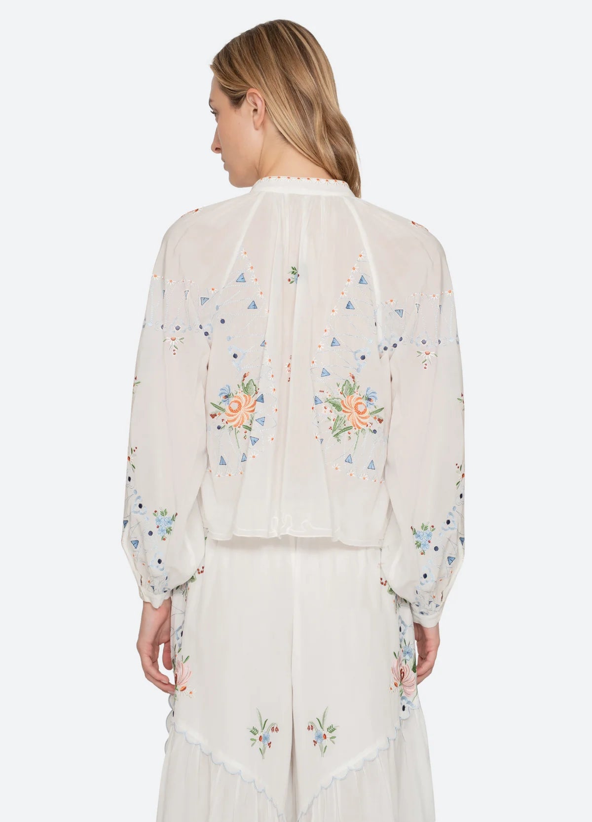 SEA NY Serafina Embroidery Blouse