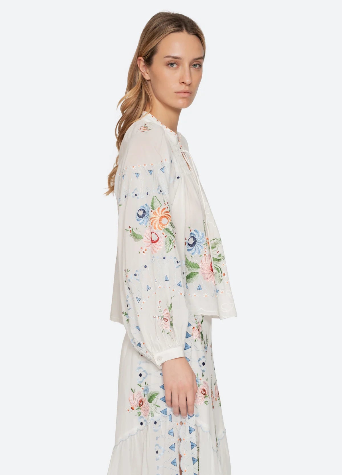 SEA NY Serafina Embroidery Blouse