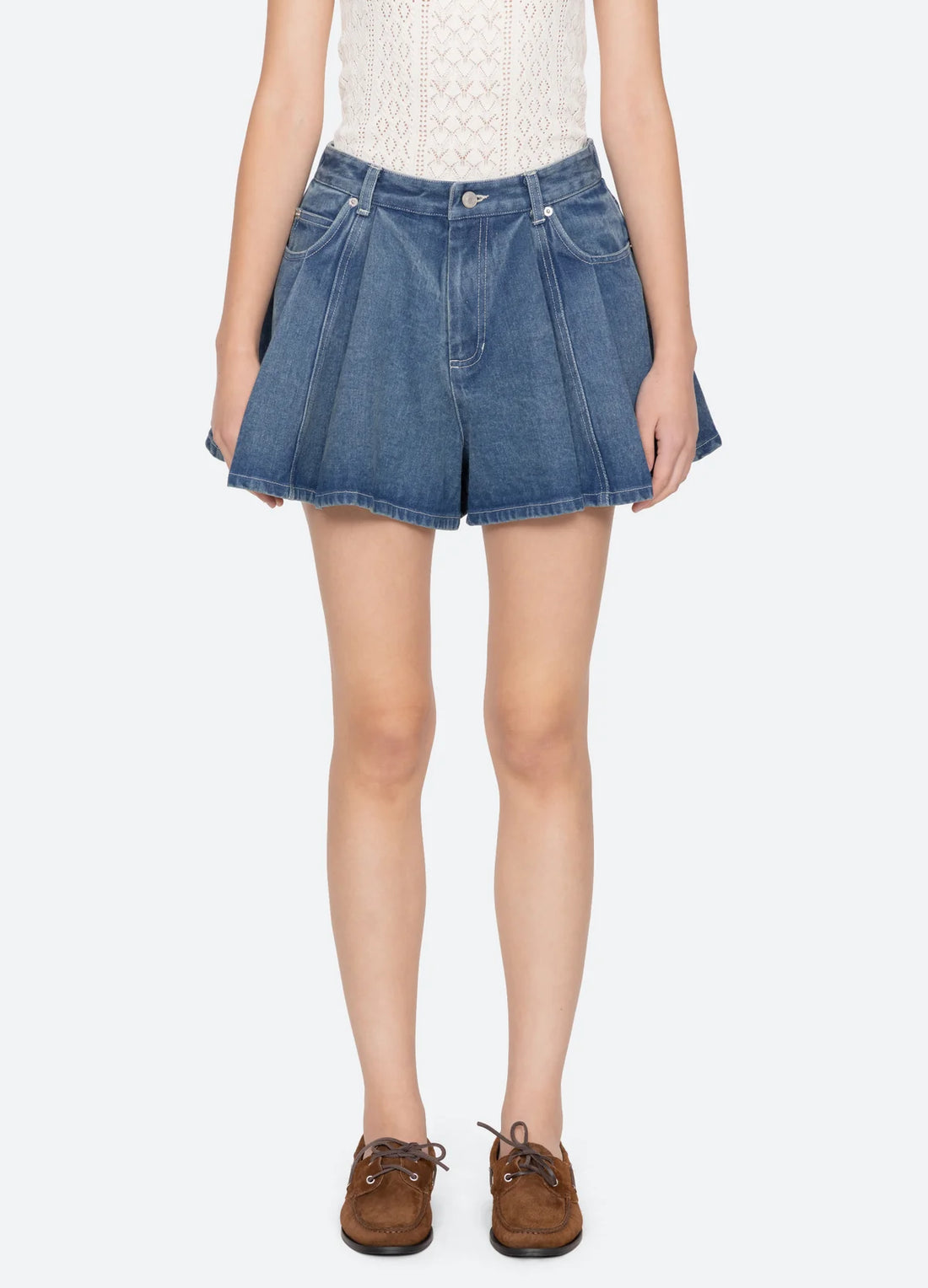 SEA NY Stasia Denim Shorts