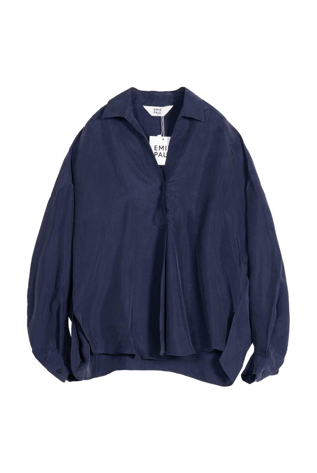 Emin + Paul Curved Hem Blouse