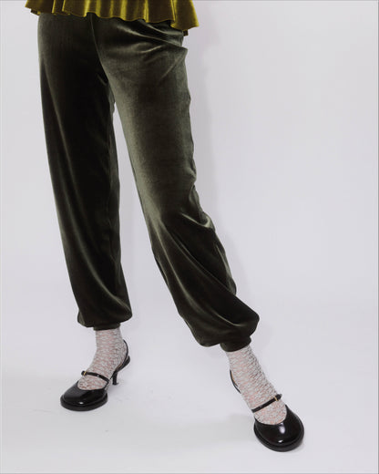 Simone Wild Velvet Jogger Pant