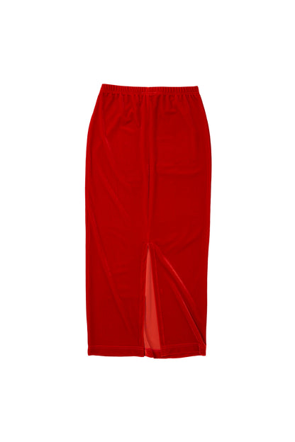 Simone Wild Velvet Long Skirt