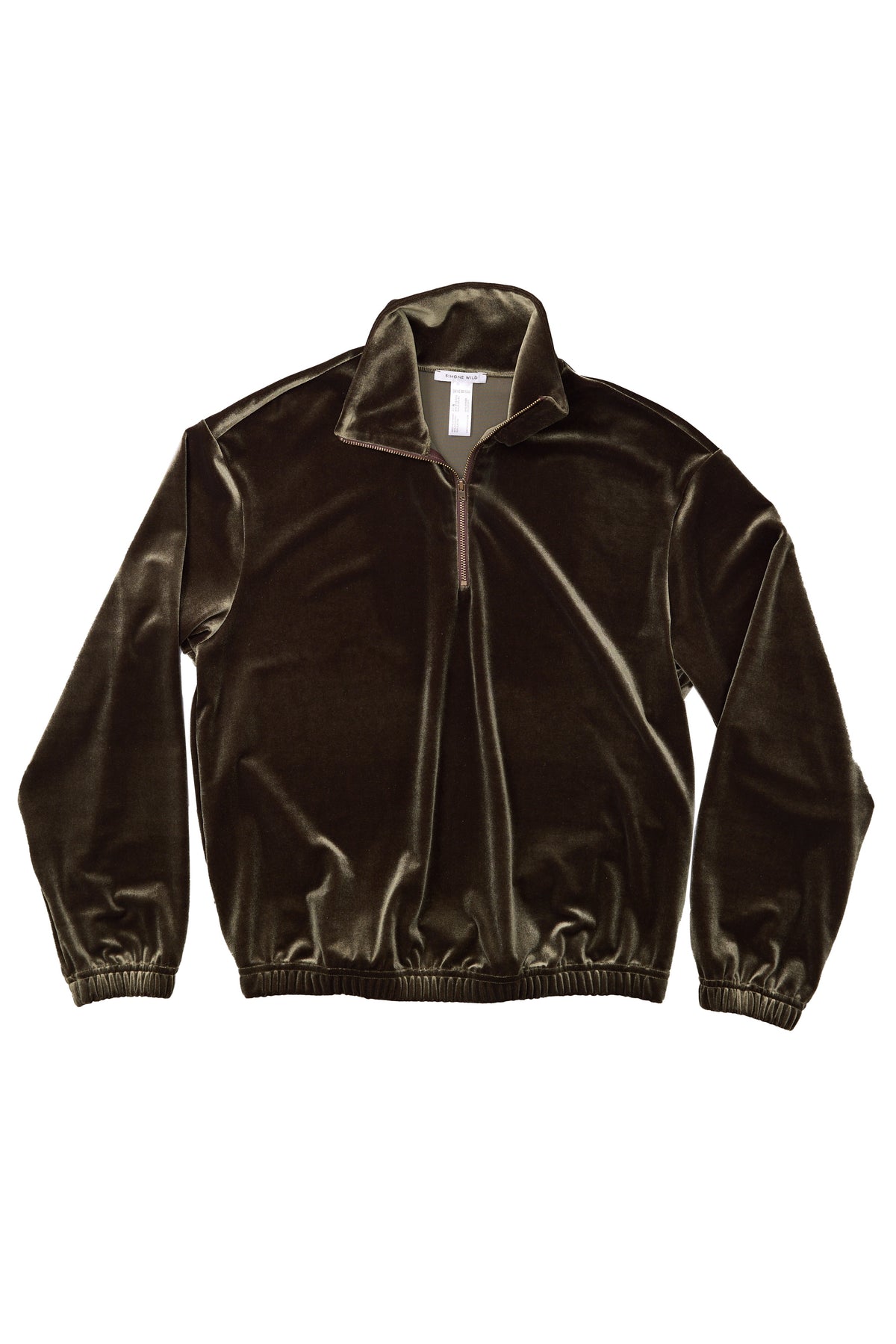 Simone Wild Velvet Zip Sweatshirt
