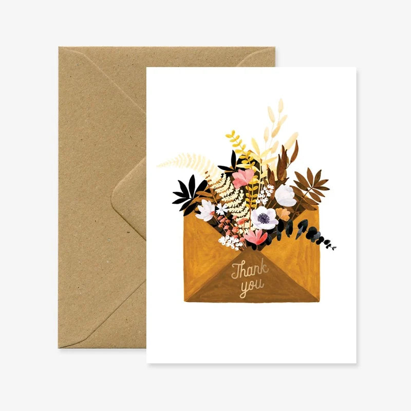 atws. Flower Envelop Card