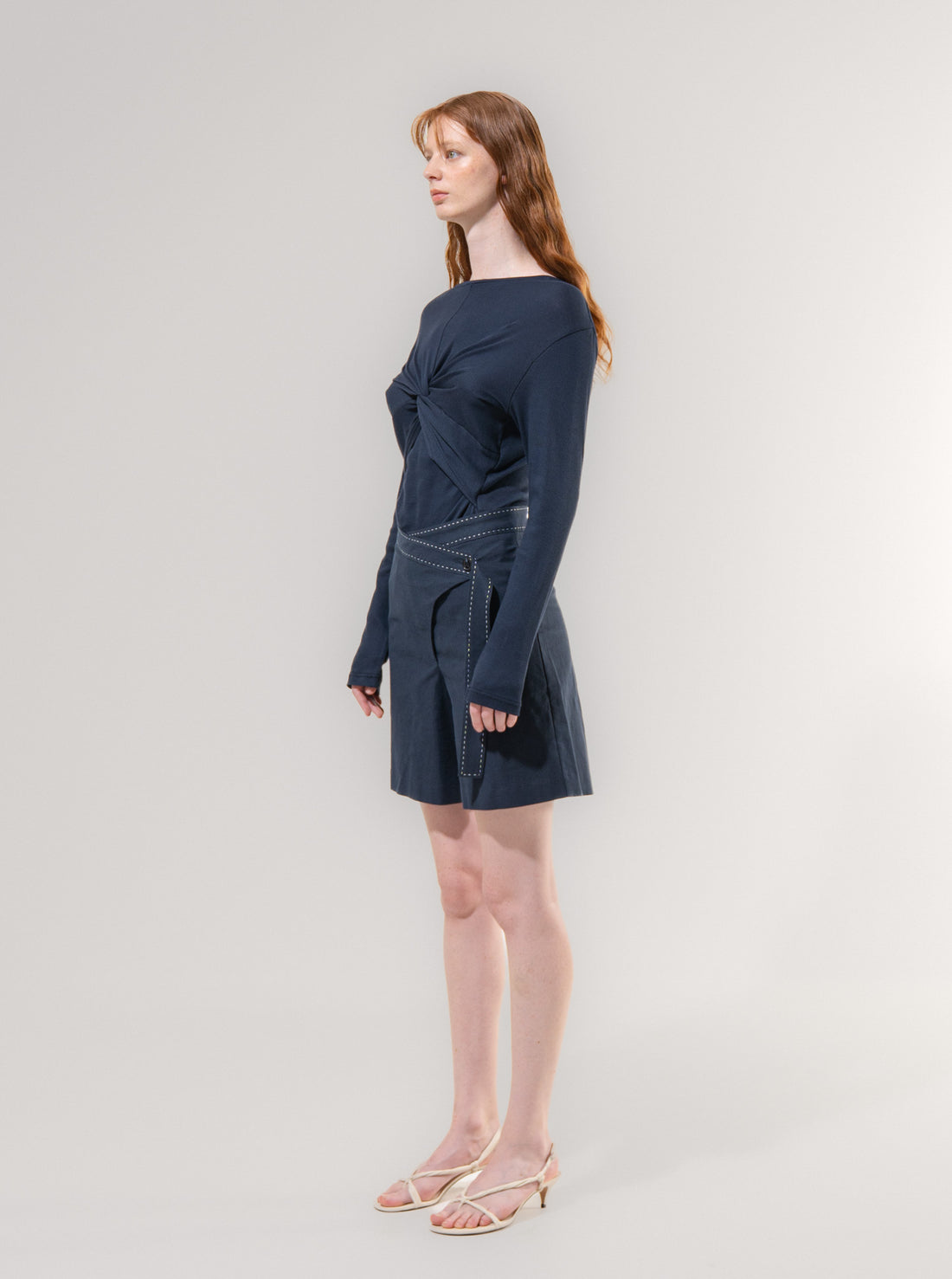 Emin + Paul Draped Twist T-Shirt