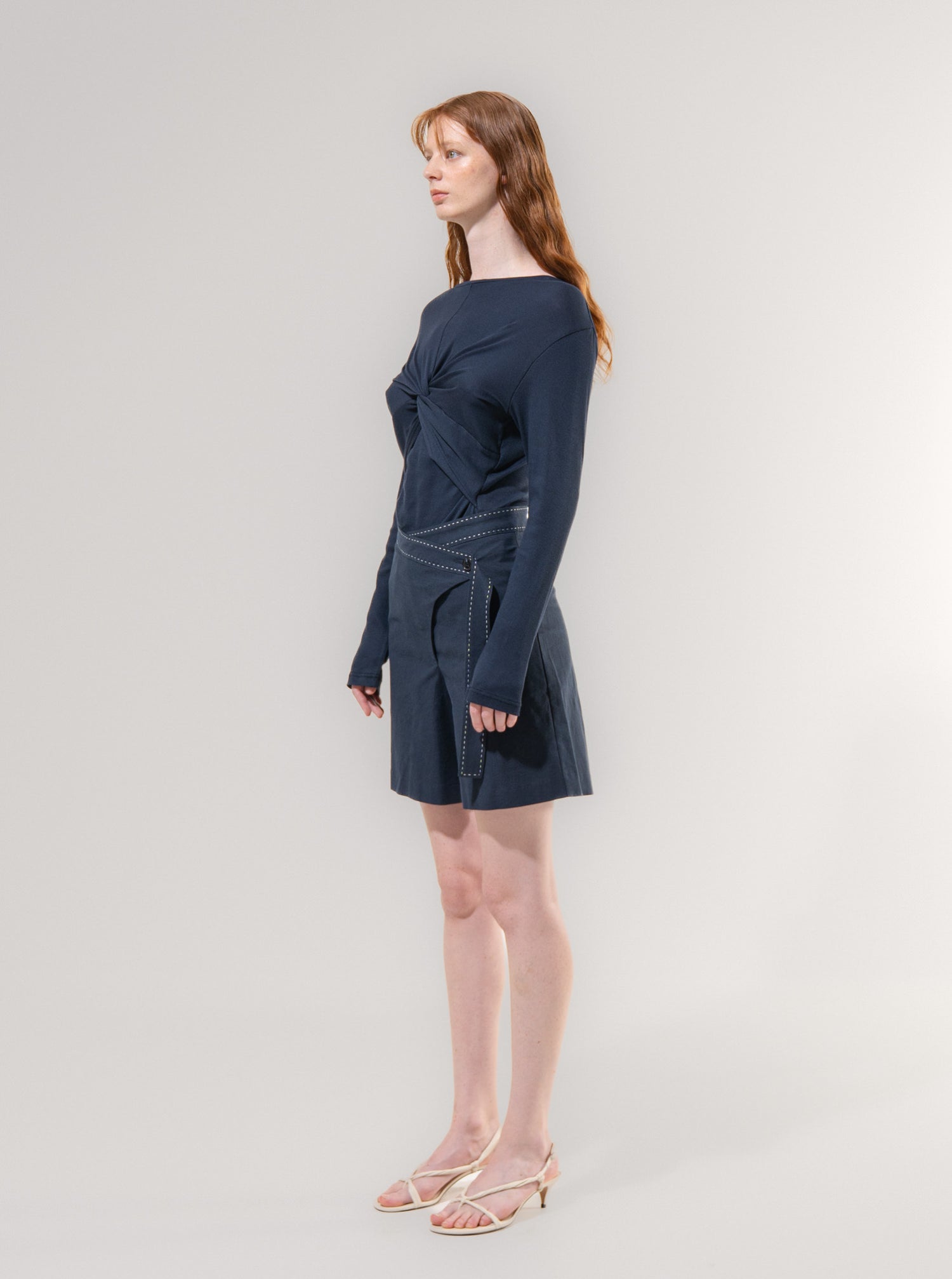 Emin + Paul Draped Twist T-Shirt