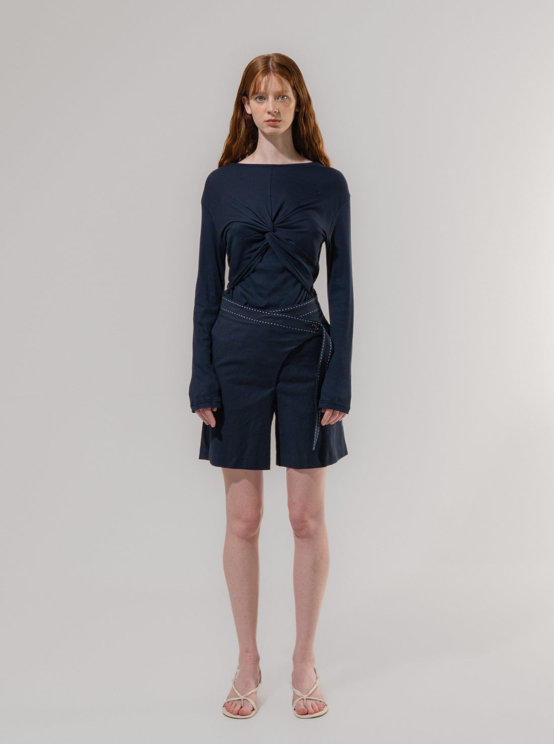 Emin + Paul Draped Twist T-Shirt