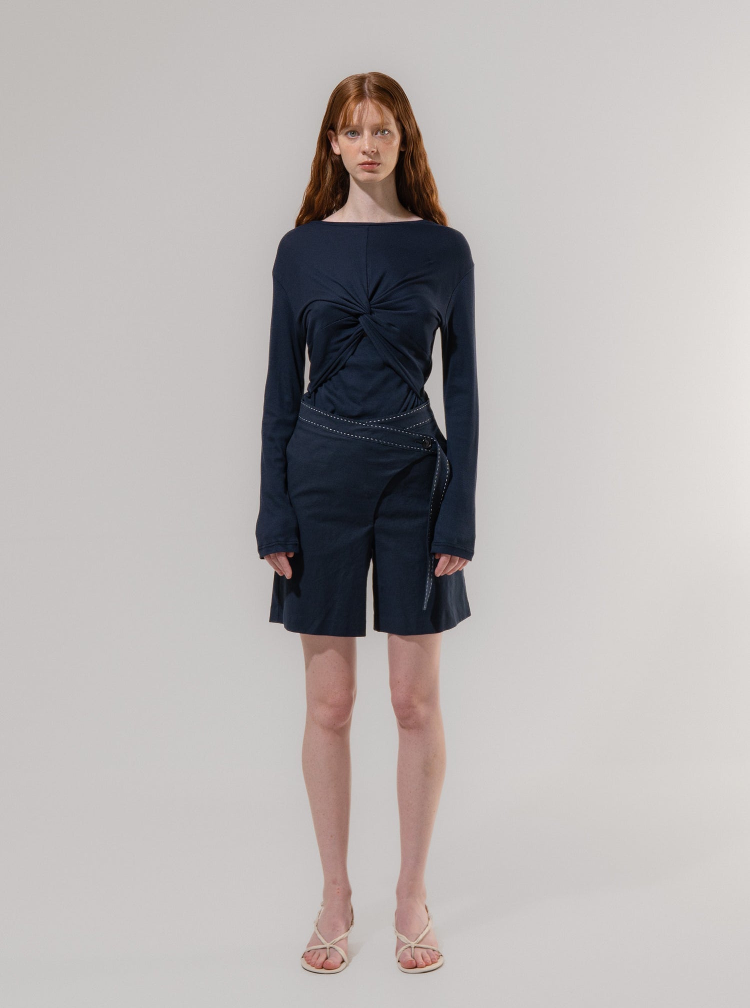 Emin + Paul Draped Twist T-Shirt