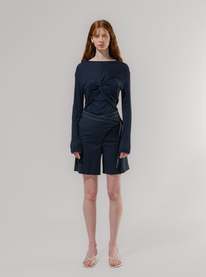 Emin + Paul Draped Twist T-Shirt