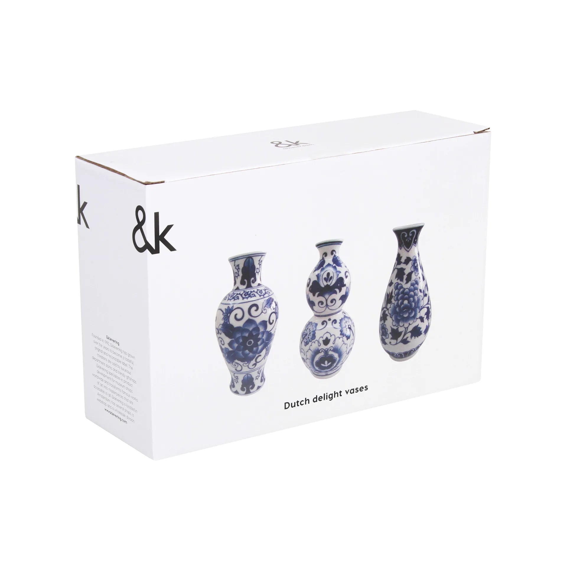 &amp;Klevering Vase dutch delight set of 3