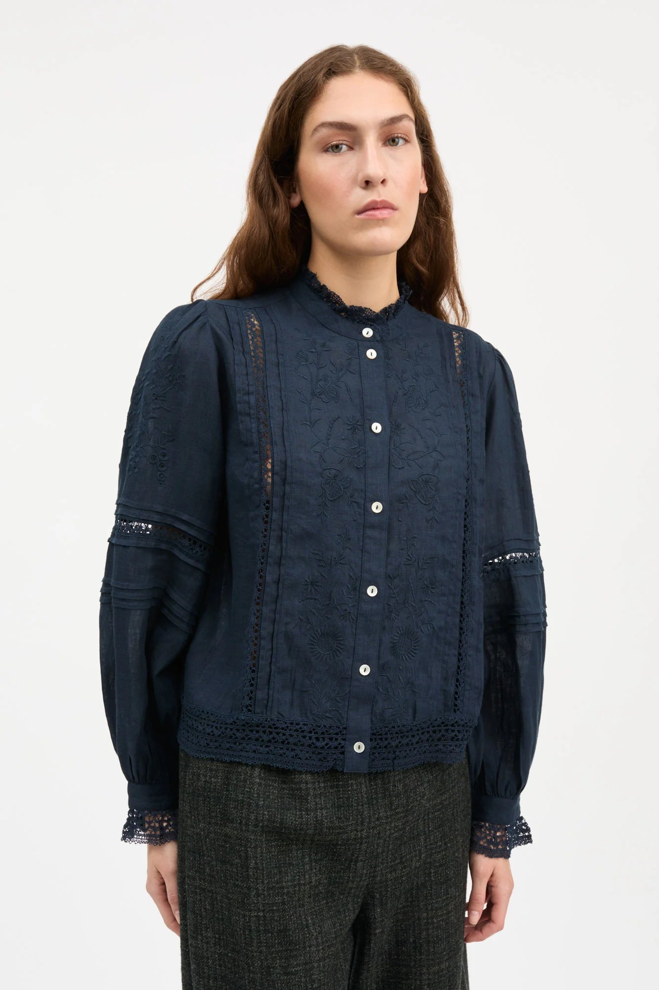 SKALL Velina Shirt Dark Navy