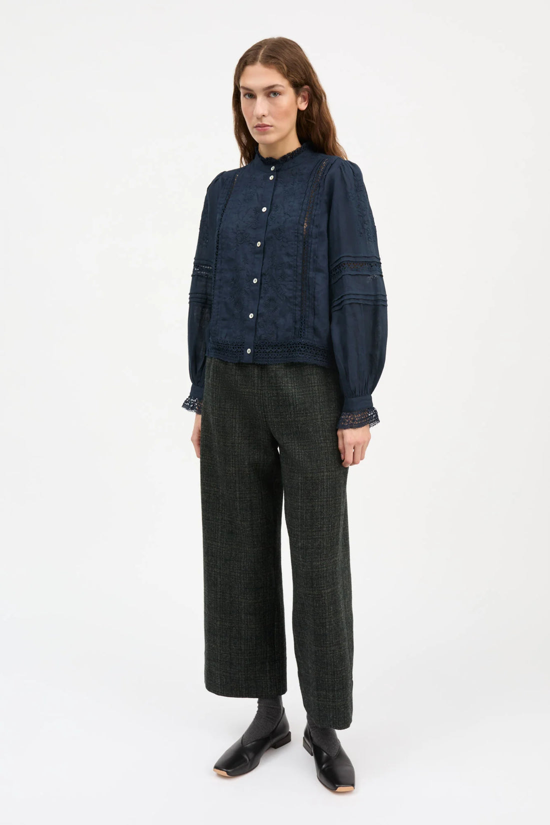 SKALL Velina Shirt Dark Navy