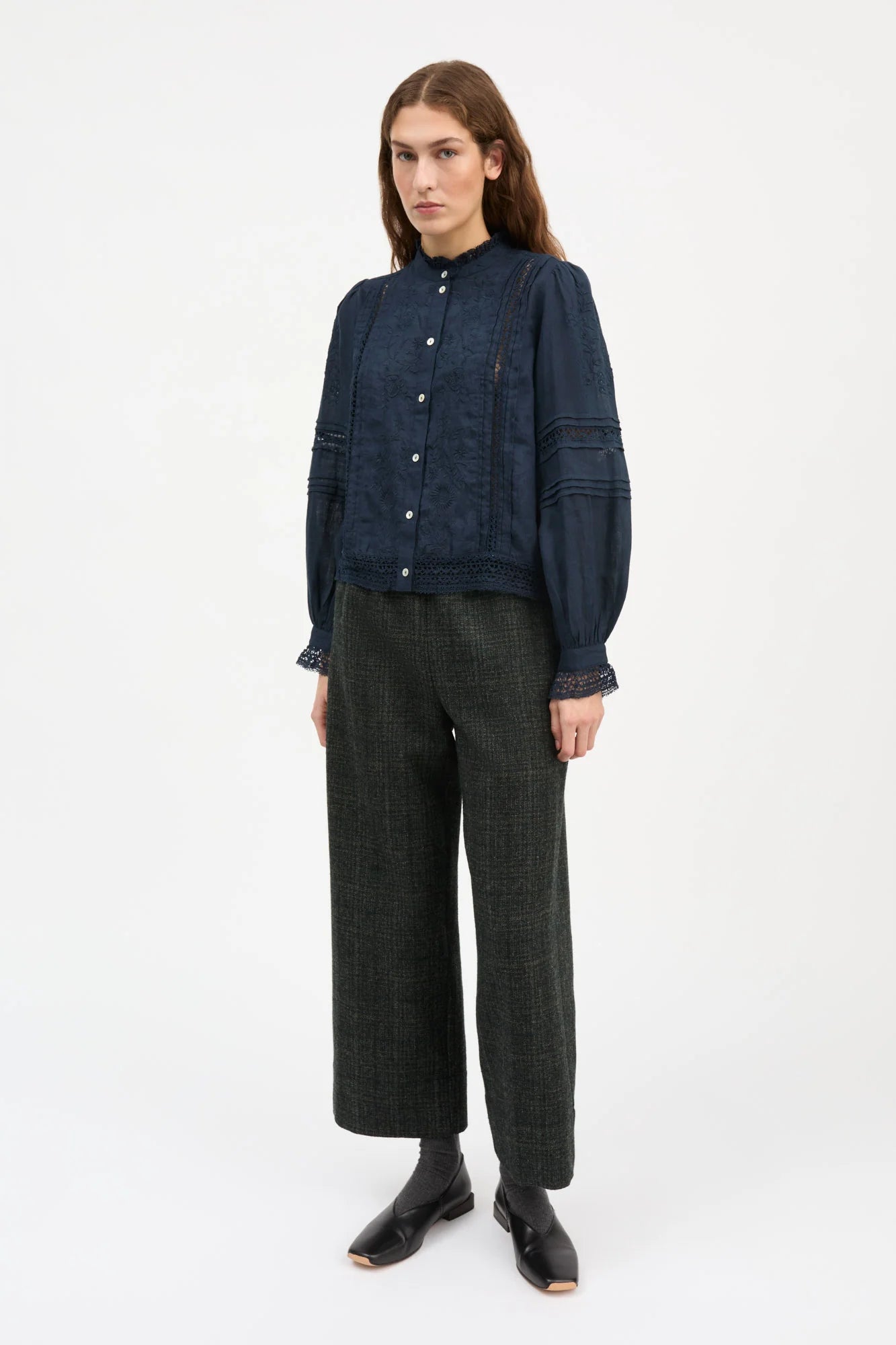 SKALL Velina Shirt Dark Navy
