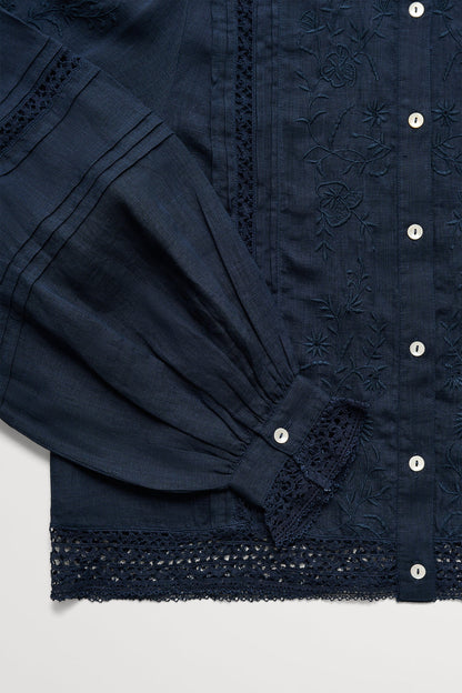 SKALL Velina Shirt Dark Navy